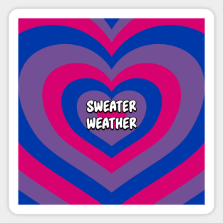 Sweater Weather - Bisexual Pride Sticker